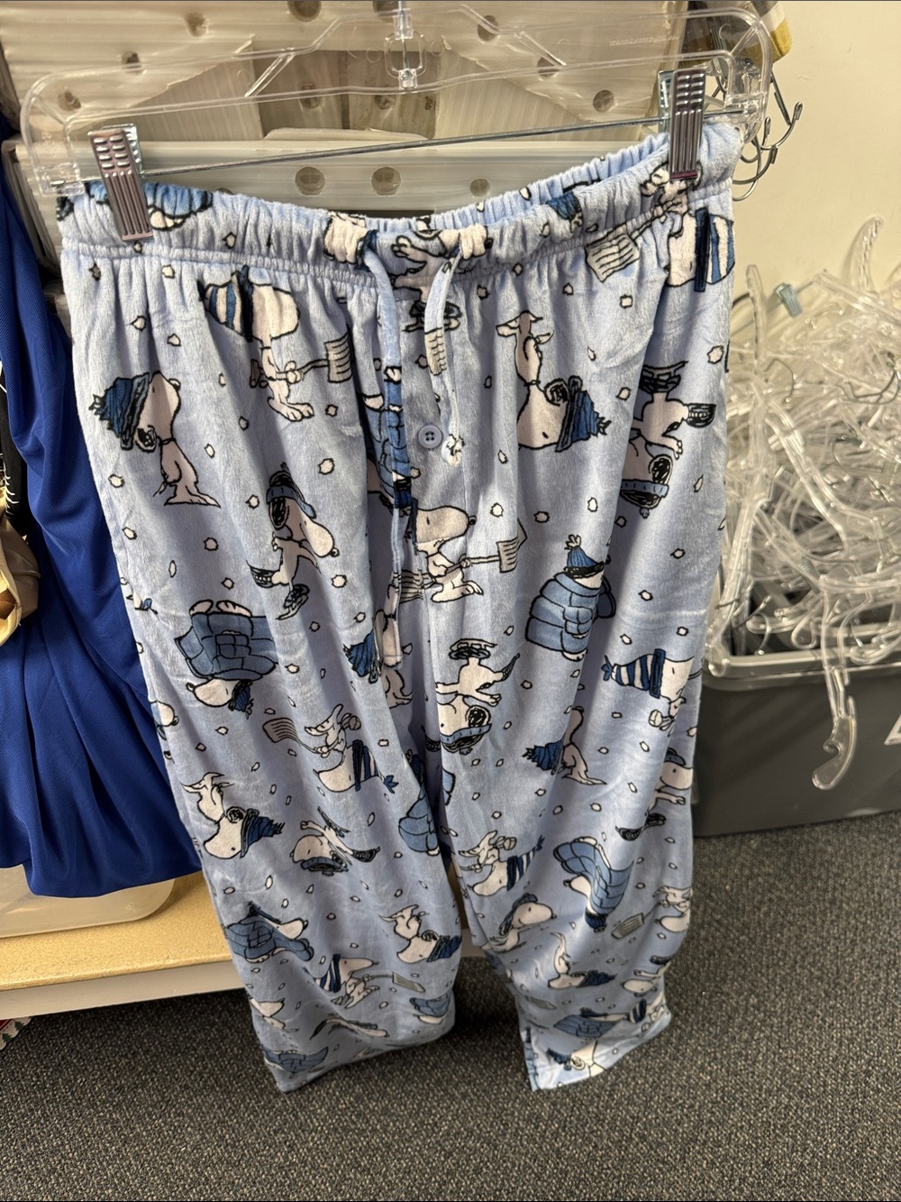 Peanuts snoopy winter pajama pants M // 061733